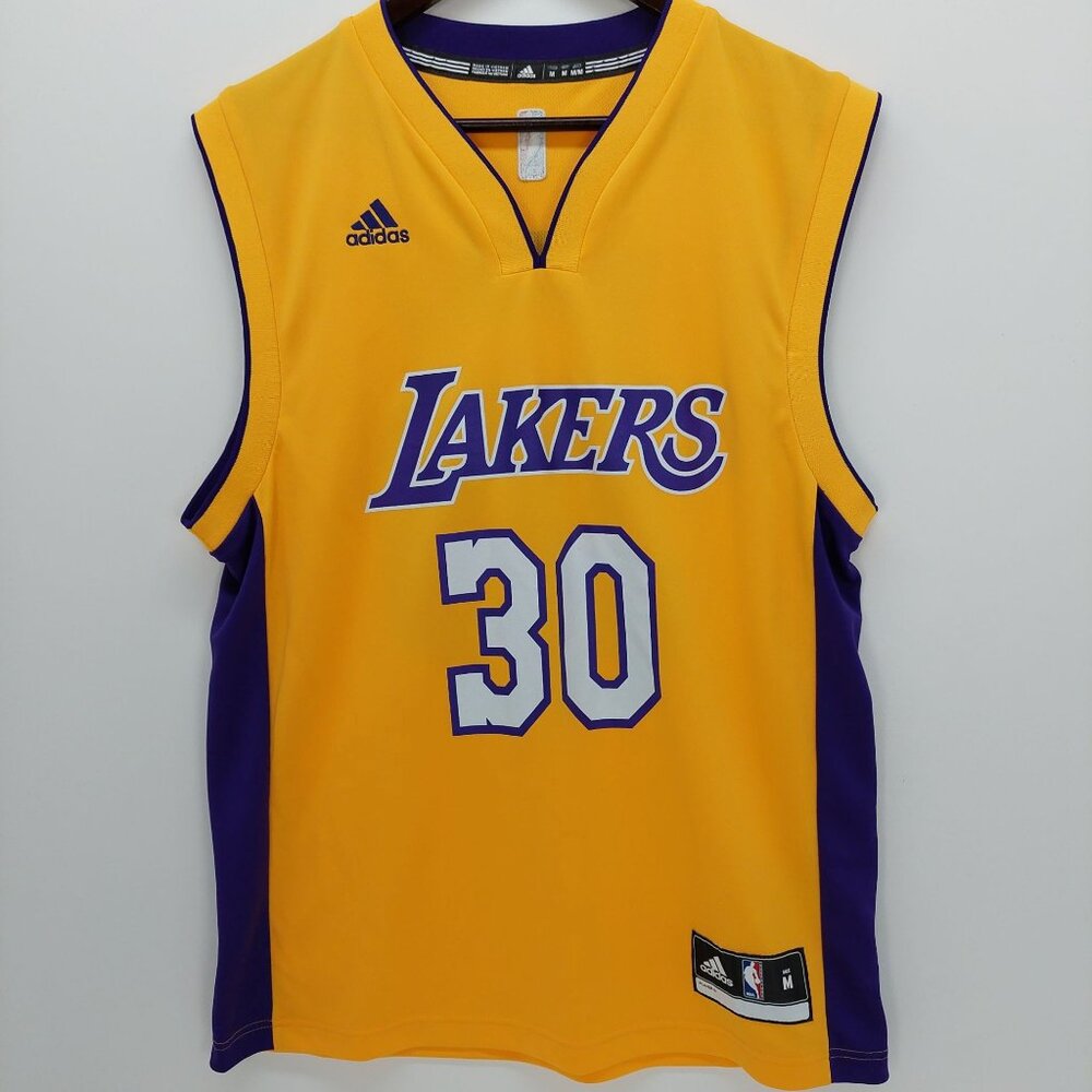Adidas NBA LA Lakers Julius Randle #30 Gold Jersey Mens Size M Medium Basketball